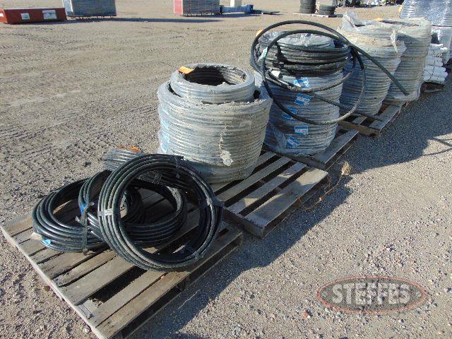 (3) Pallets of black poly water line rolls,_1.jpg